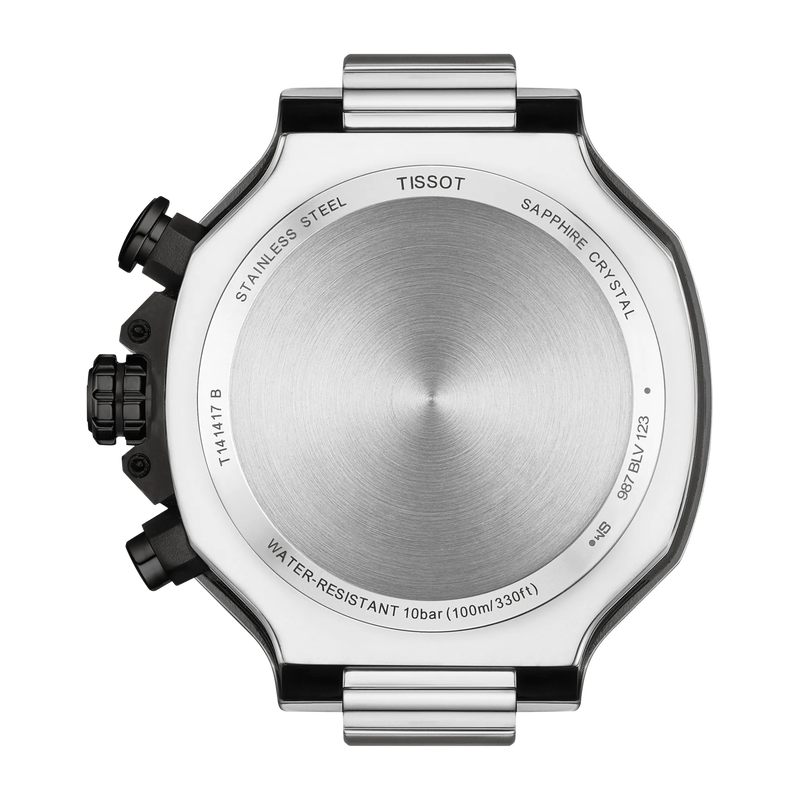 T-Race 45 | 45mm, Steel & PVD Black, Rubber, Navy Dial - image 3