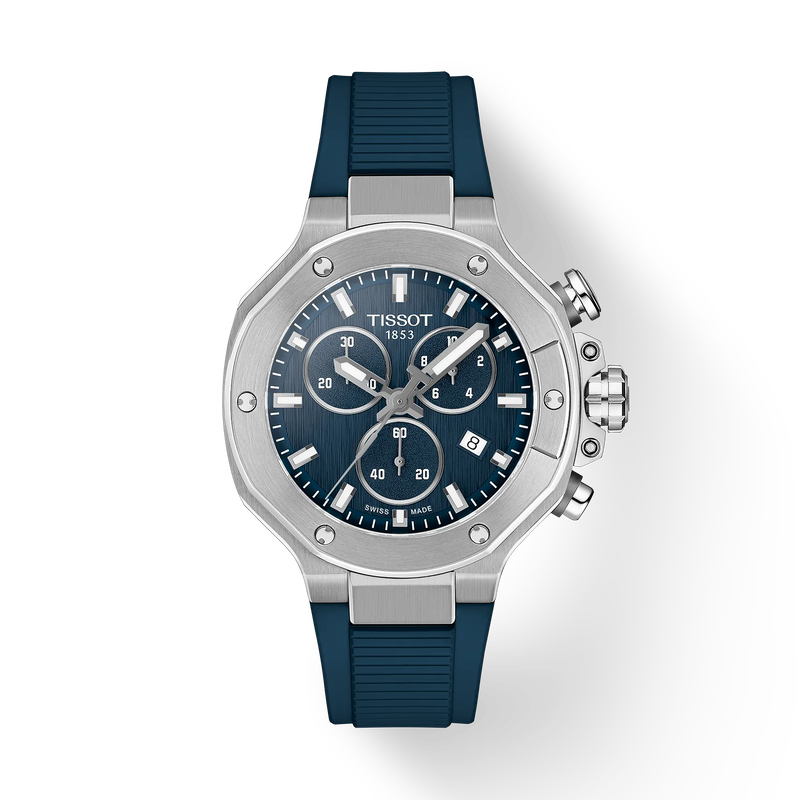 T-Race 38 | 38mm, Steel, Rubber, Navy Dial - image 1