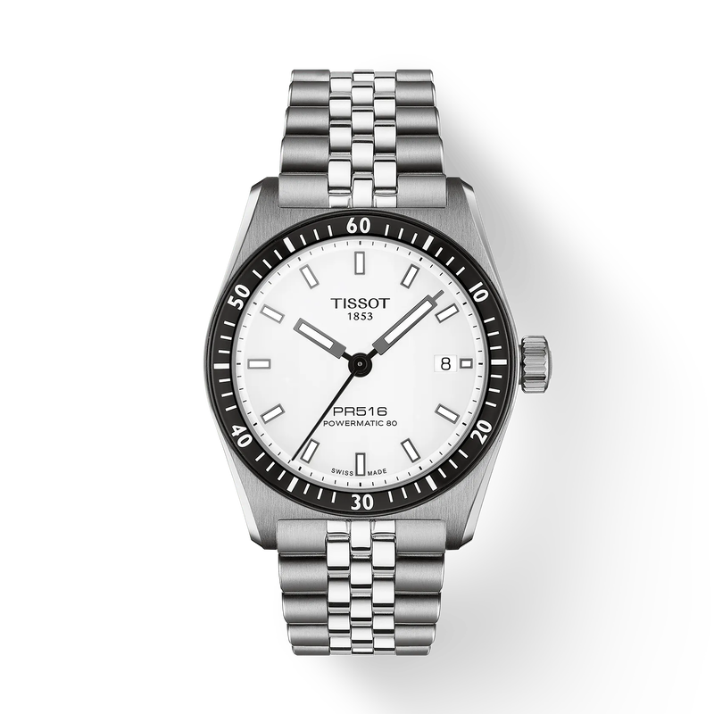 PR516 38 | 38mm, Steel, White Dial - image 1