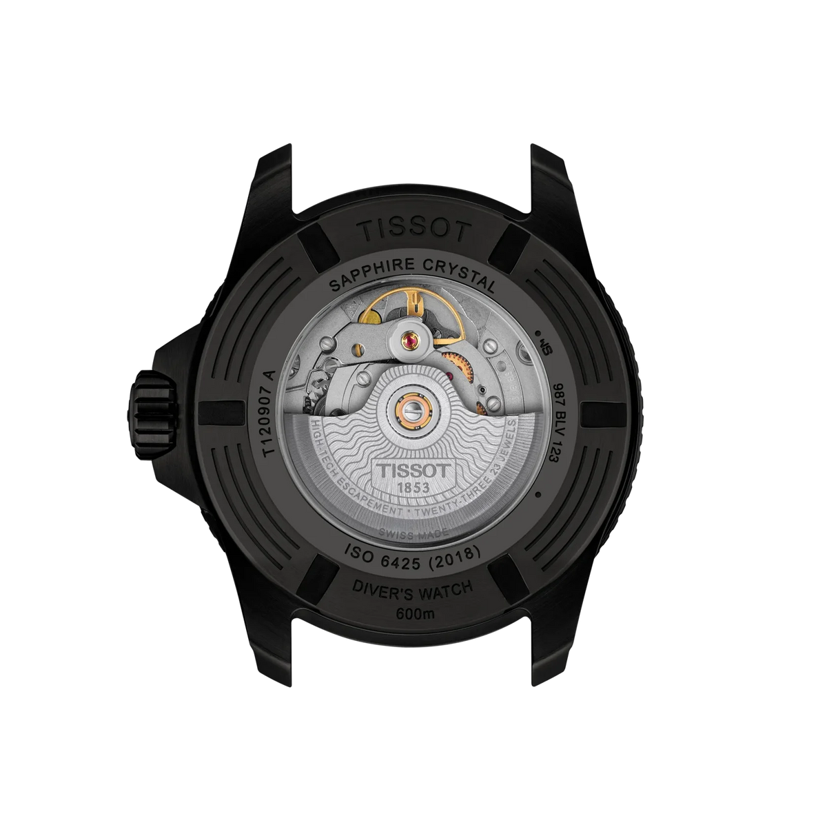 SeaStar 2000 | 44mm, Stainless Steel and Black PVD, Rubber Strap, Black Dial - image 3