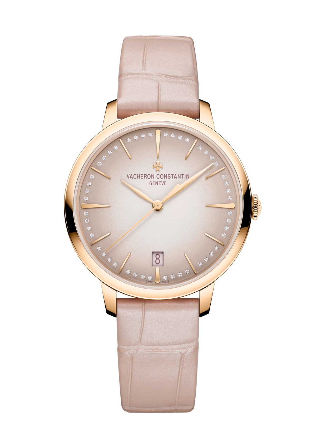 Patrimony Self-Winding | 36.5mm, 18K Rose Gold, Leather, Pink Dial, Ref. 4110U/000R-B905 - image 1