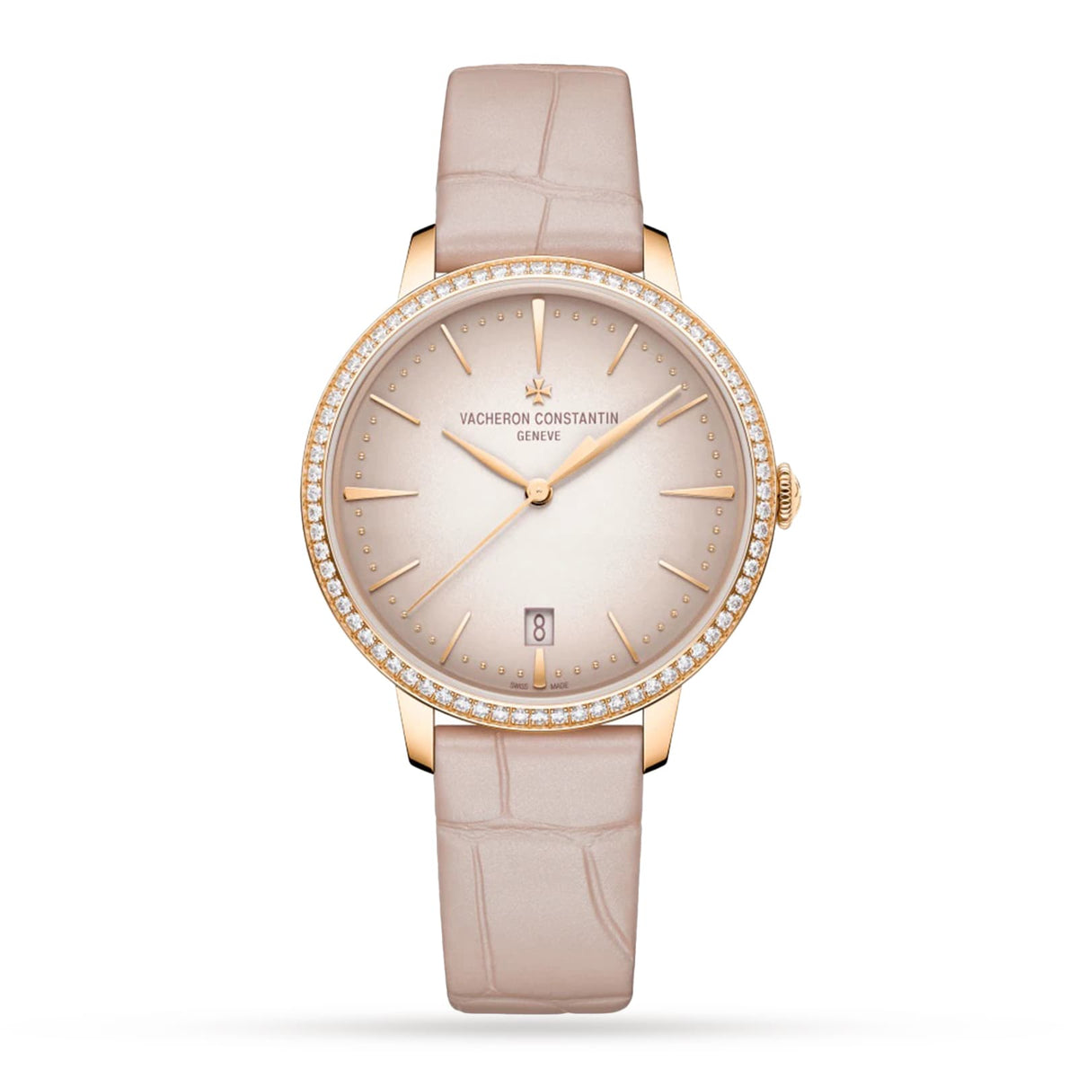 Patrimony Self-Winding | 36.5mm, 18K Rose Gold, Leather, Pink Dial, Ref. 4115U/000R-B907 - image 1