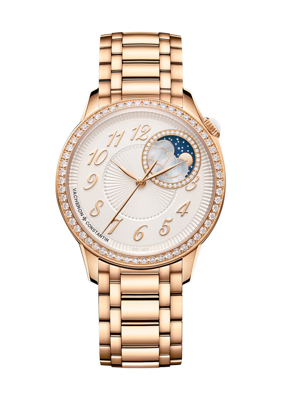 Égérie Moon Phase | 37mm, 18K Rose Gold, White Dial - image 1