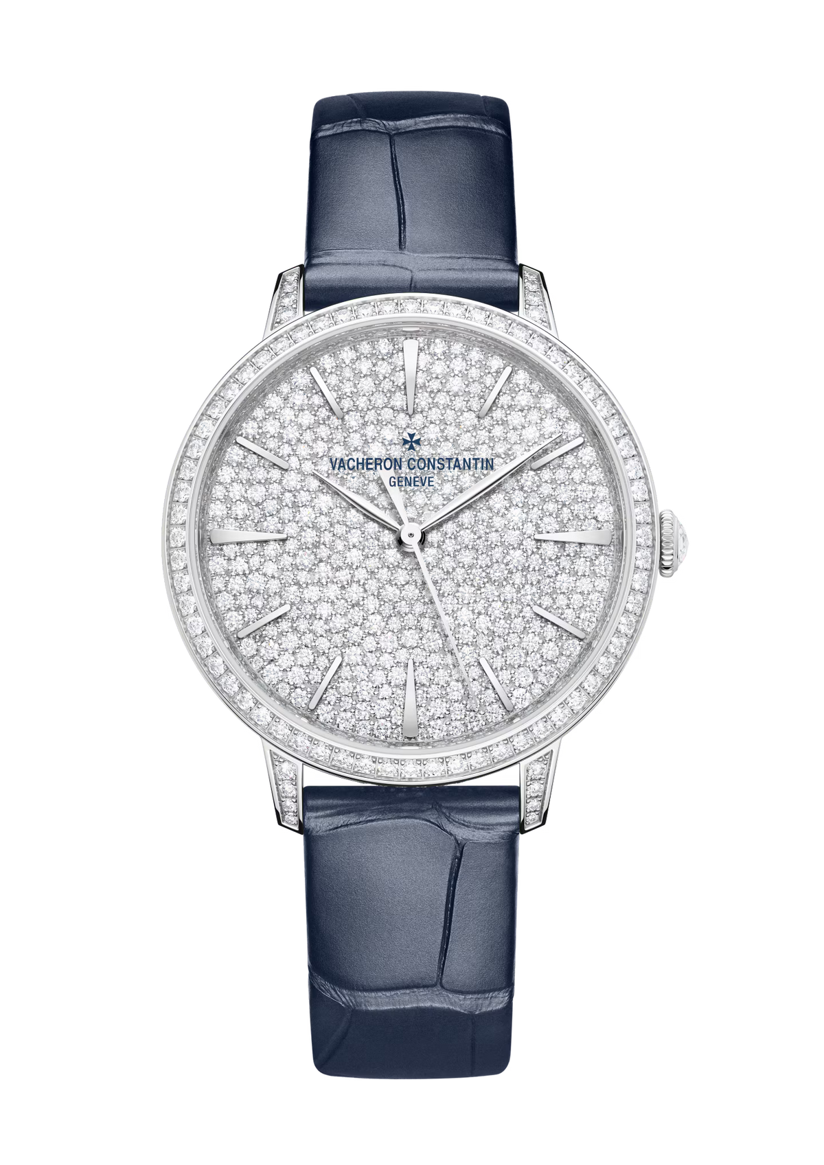 Patrimony Self-Winding Jewellery | 37mm, 18K White Gold, Leather, Silver Dial - image 1