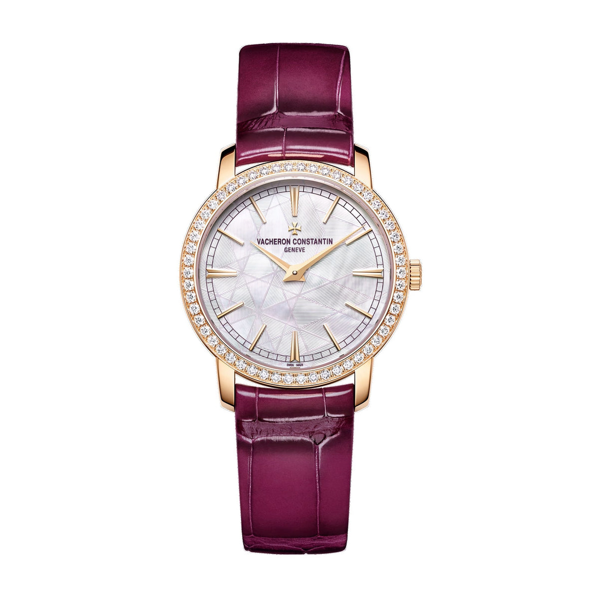 Traditionnelle Manual-winding | 33mm, 18K Rose Gold, Leather, Mother of Pearl Dial - image 1