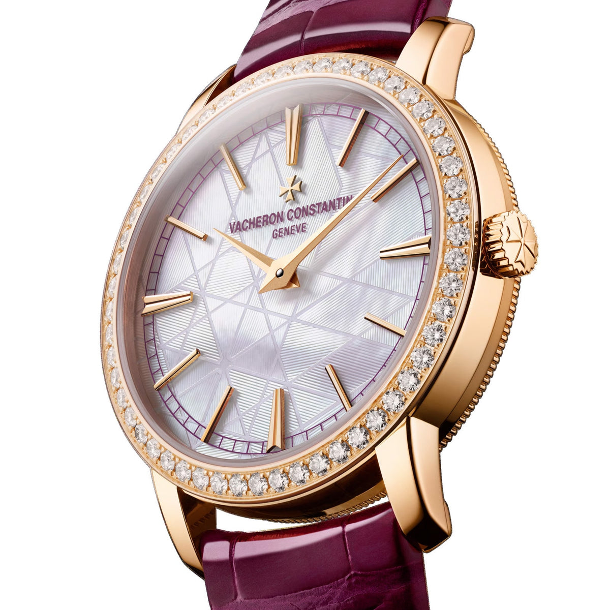 Traditionnelle Manual-winding | 33mm, 18K Rose Gold, Leather, Mother of Pearl Dial - image 3