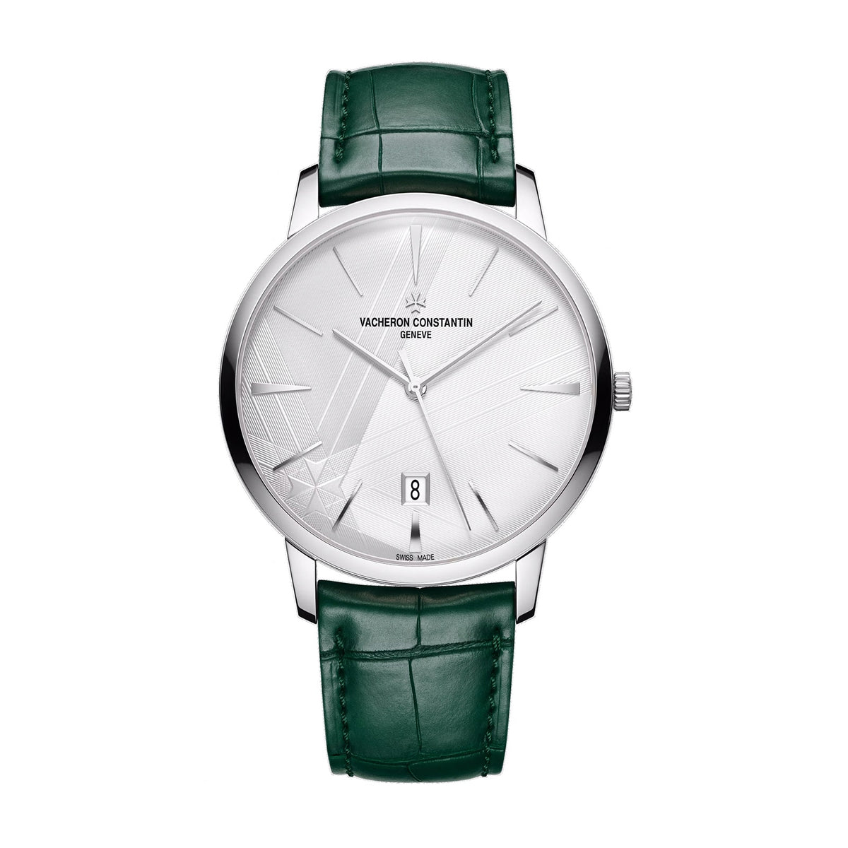 Patrimony Self-Winding | 40mm, 18K White Gold, Leather, Silver Dial - image 1