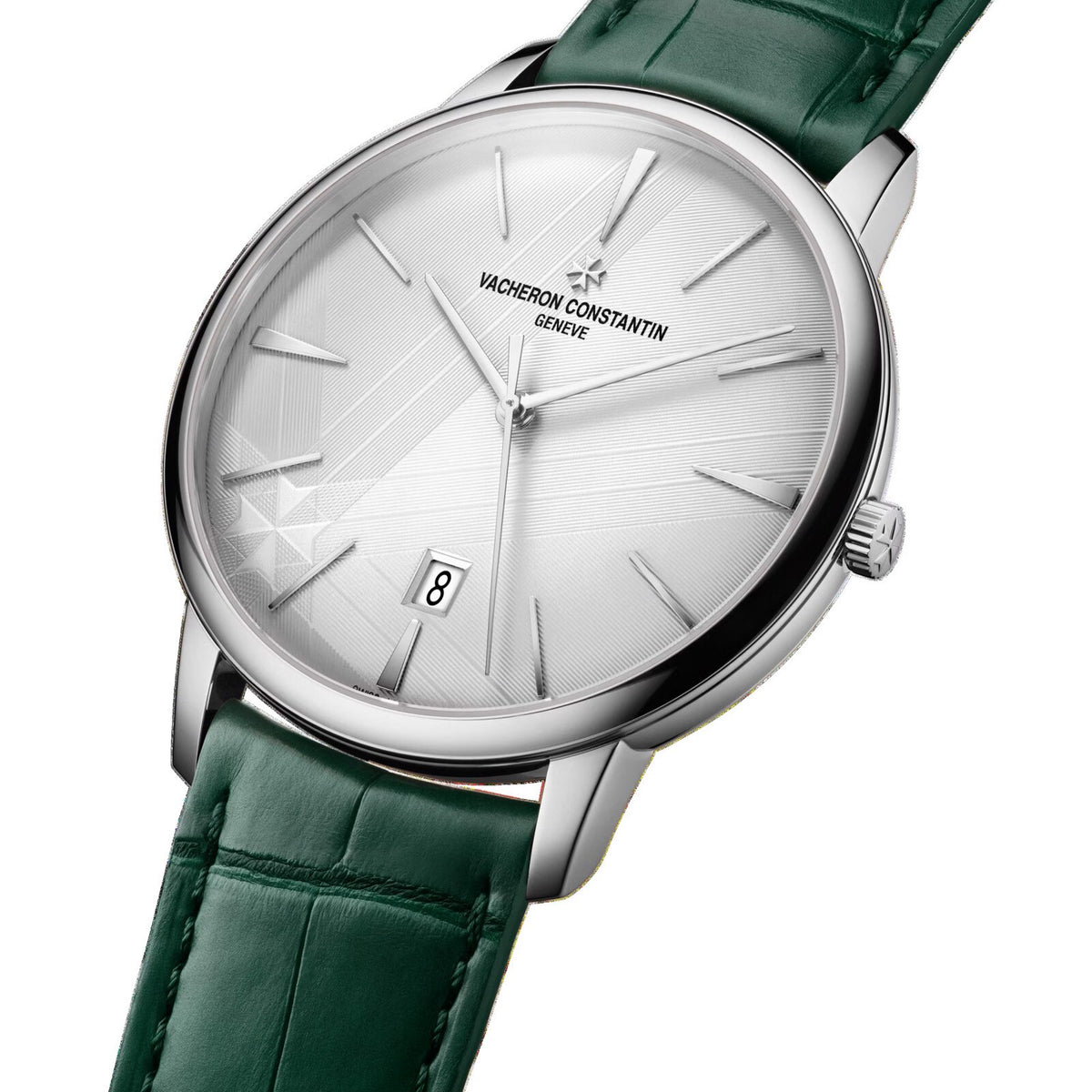Patrimony Self-Winding | 40mm, 18K White Gold, Leather, Silver Dial - image 2
