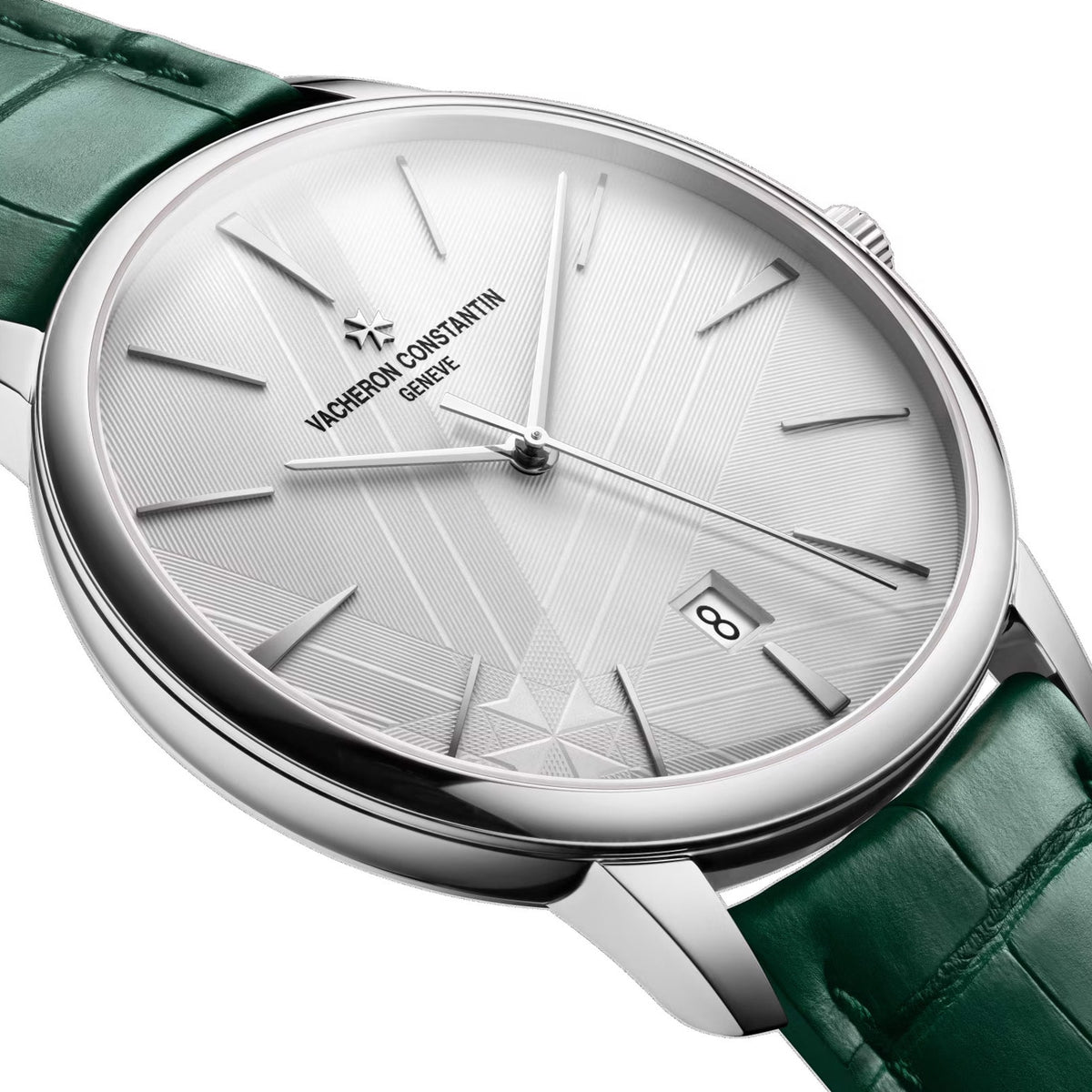 Patrimony Self-Winding | 40mm, 18K White Gold, Leather, Silver Dial - image 3
