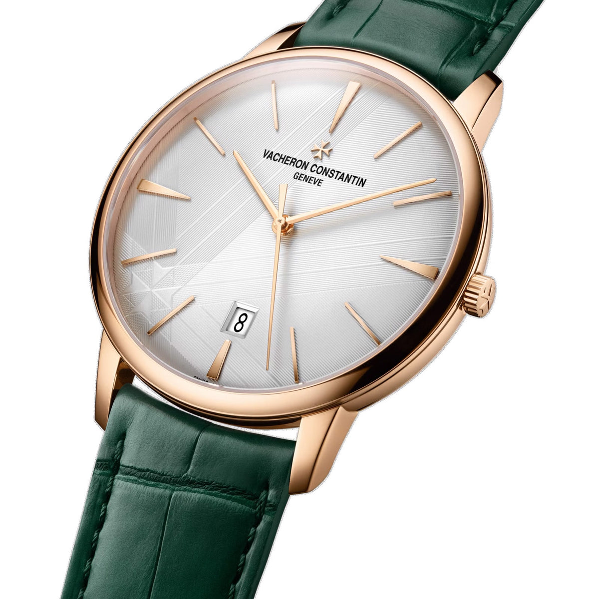 Patrimony Self-Winding | 40mm, 18K Rose Gold, Leather, Silver Dial - image 2
