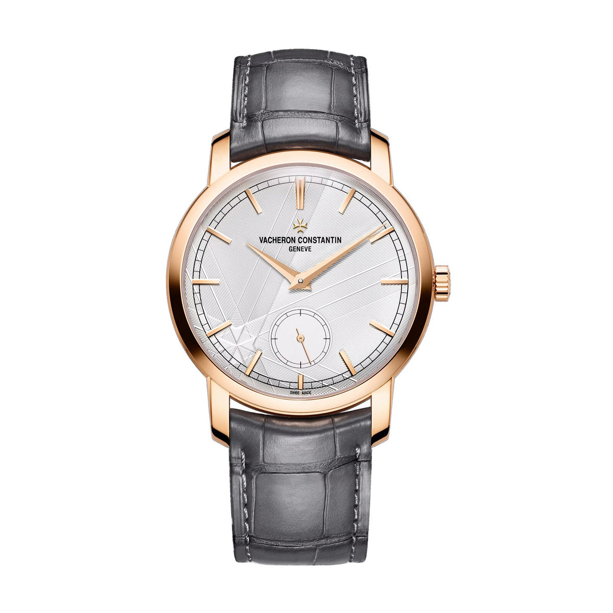 Traditionnelle Manual-winding | 38mm, 18K Rose Gold, Leather, Silver Dial - image 1