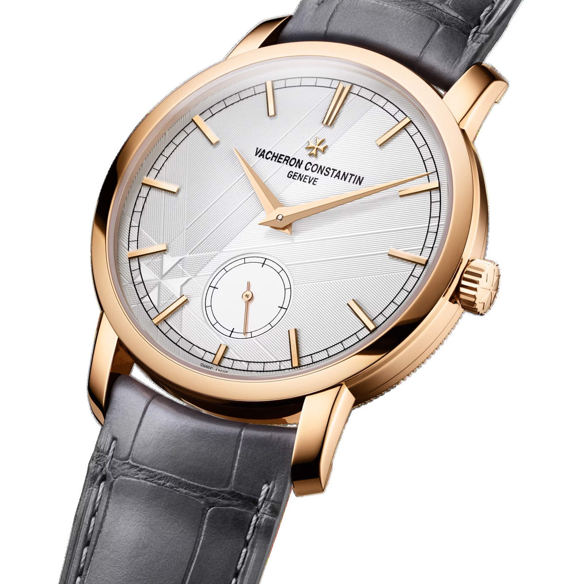 Traditionnelle Manual-winding | 38mm, 18K Rose Gold, Leather, Silver Dial - image 2