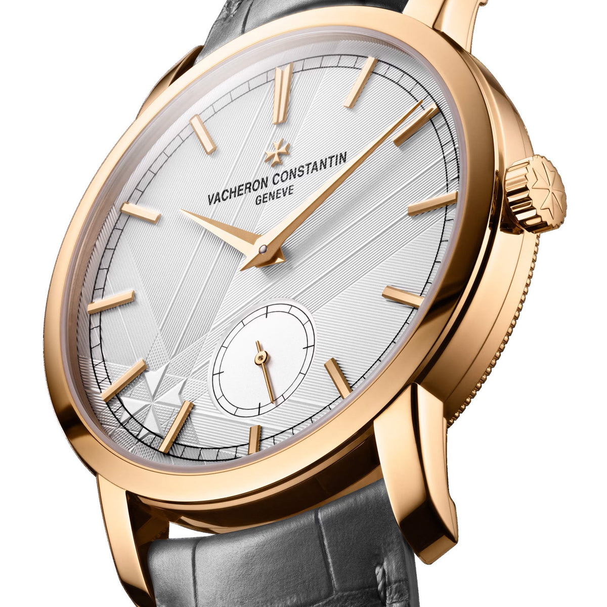 Traditionnelle Manual-winding | 38mm, 18K Rose Gold, Leather, Silver Dial - image 3