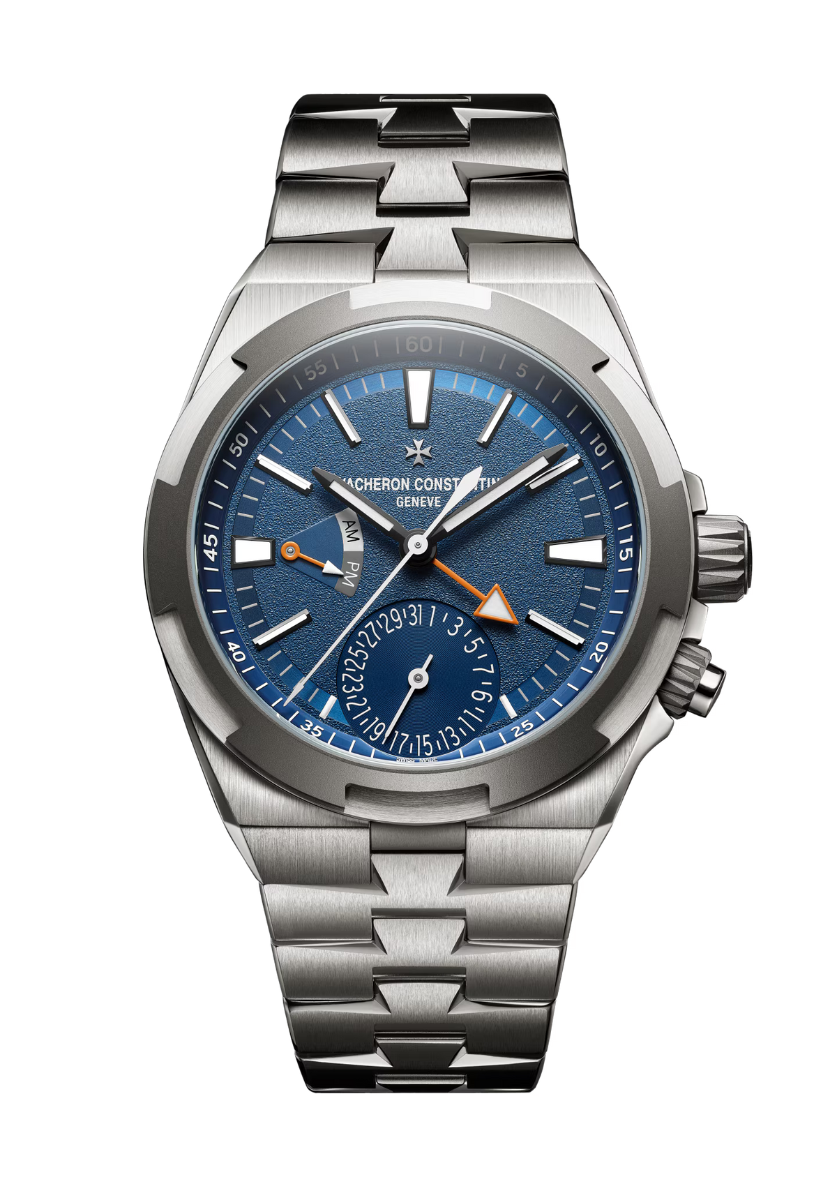 Overseas Dual Time Cardinal Points East | 41mm, Titanium, Fabric, Blue Dial - image 1
