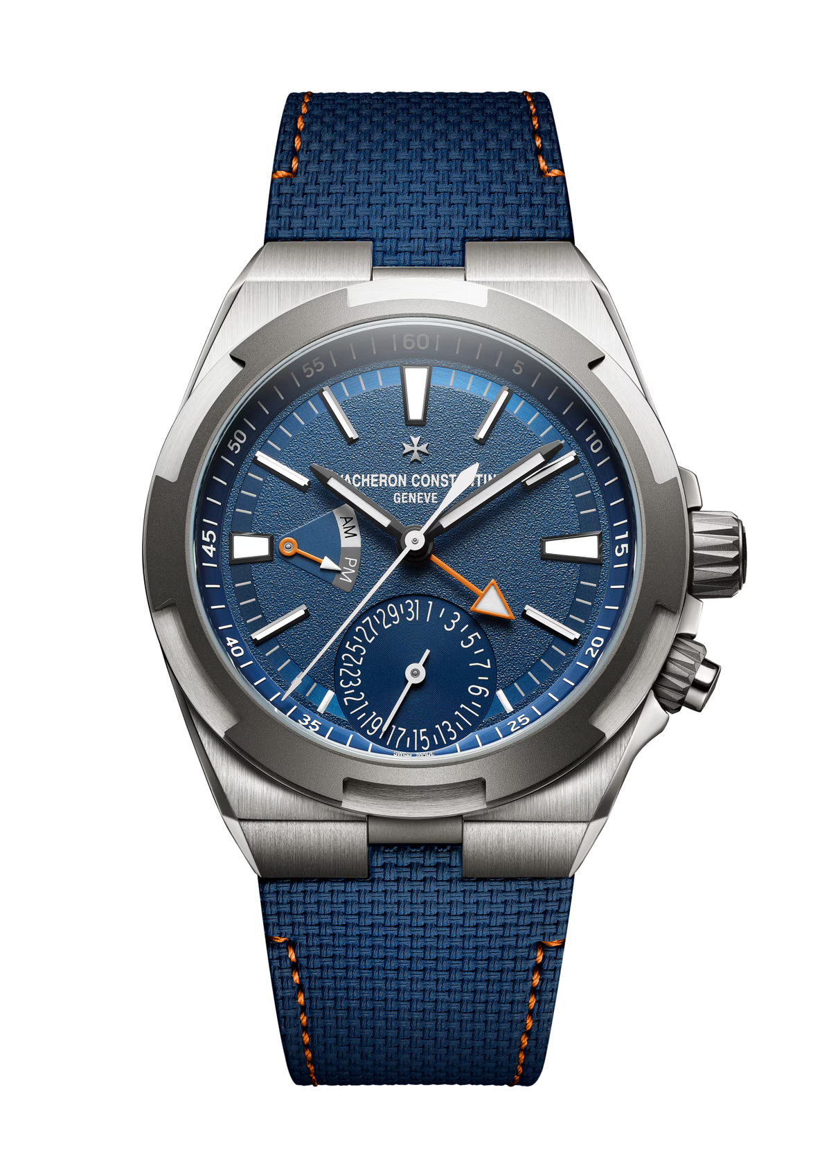 Overseas Dual Time Cardinal Points East | 41mm, Titanium, Fabric, Blue Dial - image 2