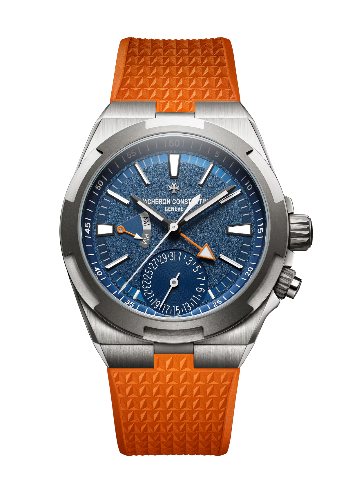 Overseas Dual Time Cardinal Points East | 41mm, Titanium, Fabric, Blue Dial - image 3