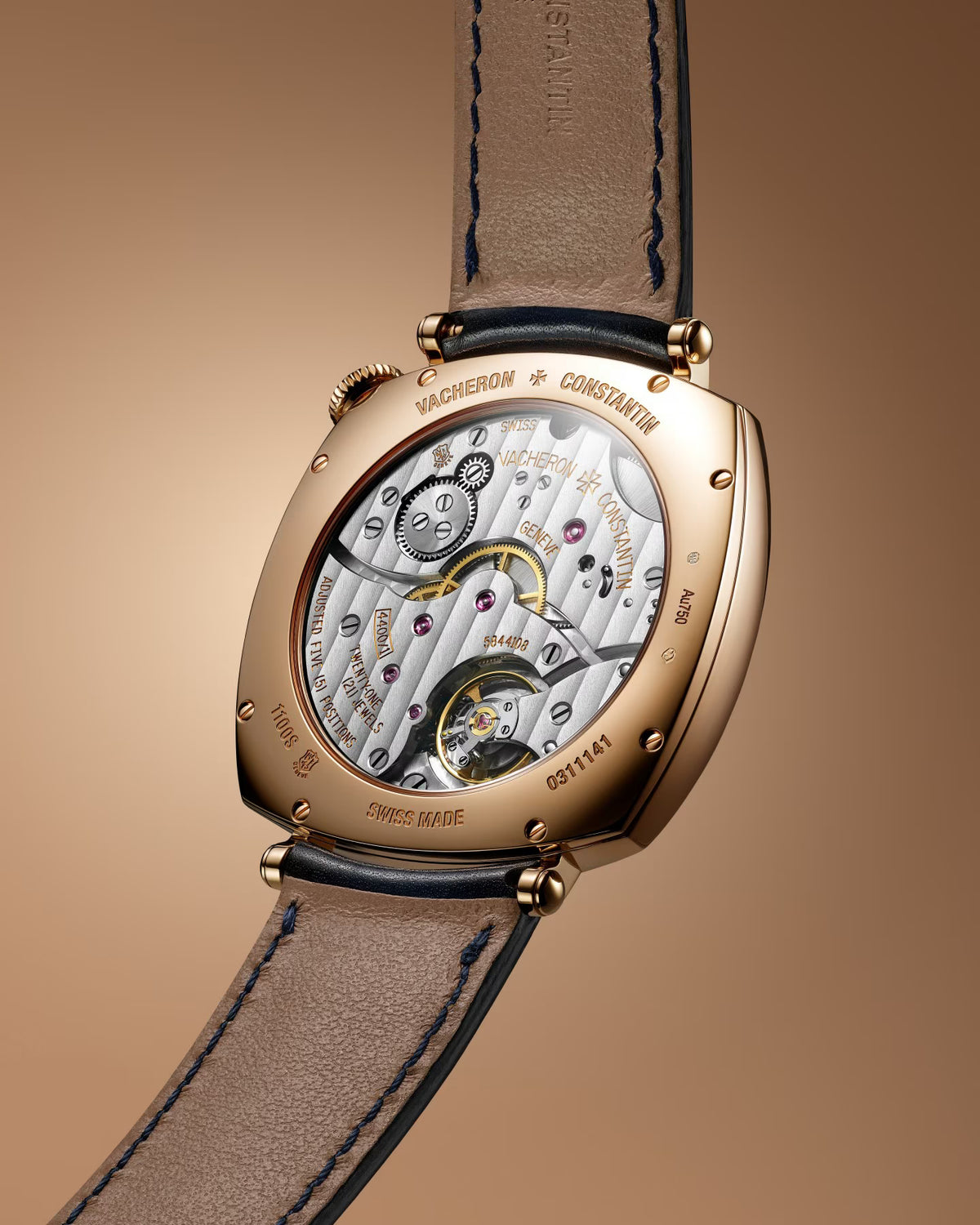 Historiques American 1921 | 36.5mm, 18K Rose Gold, Leather, White Dial - image 3