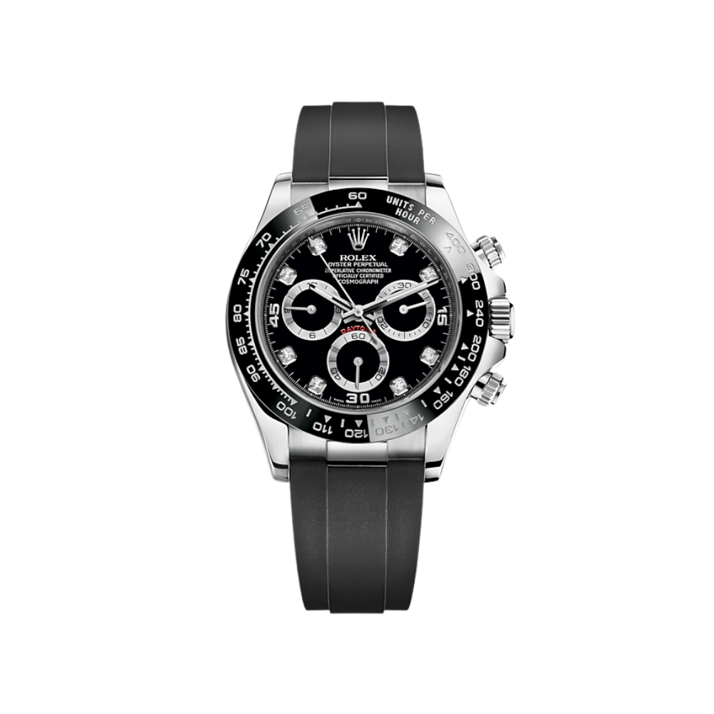 Rolex Daytona 116519LN White Gold Black Diamond Dial