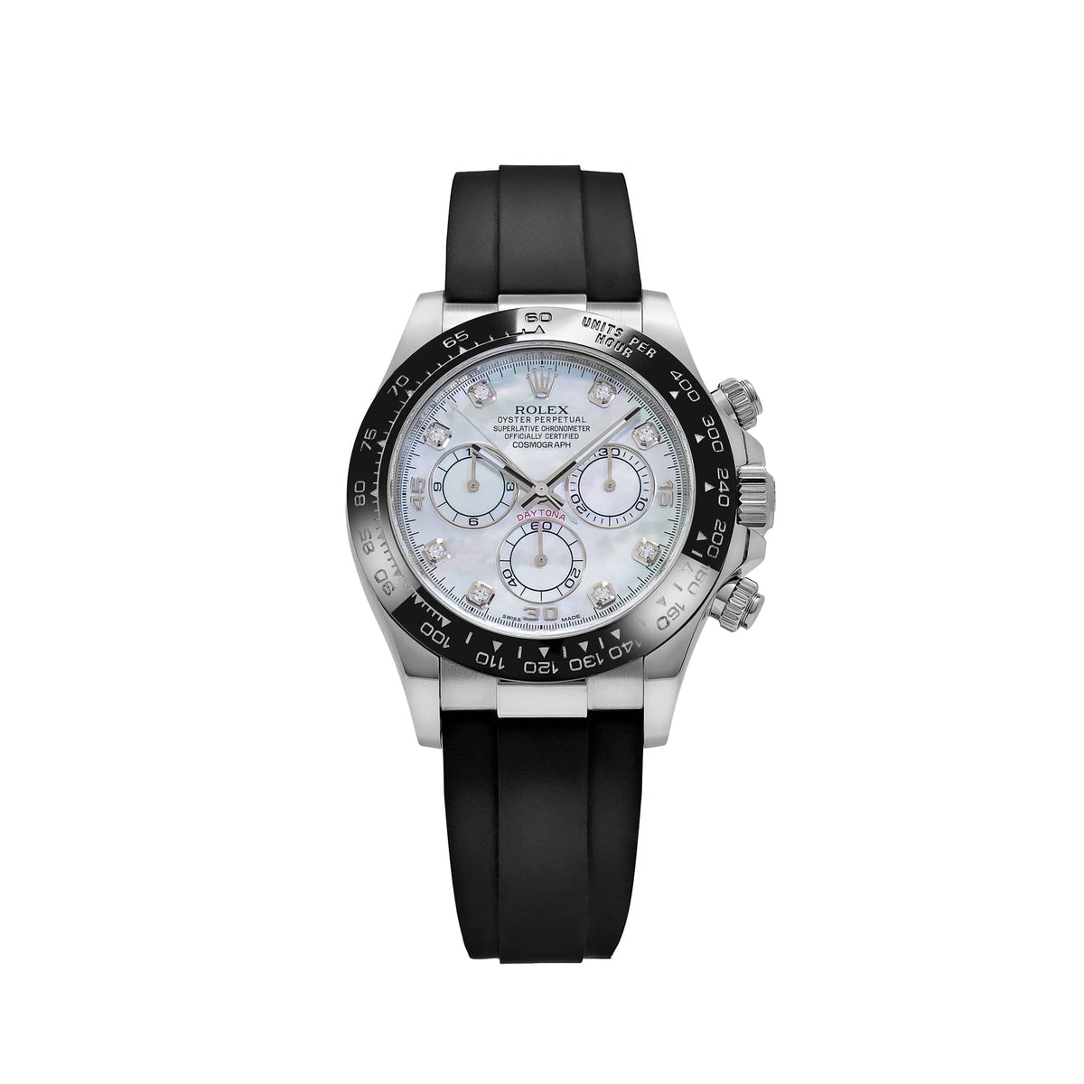 Rolex Daytona 116519LN White Gold Mother of Pearl Diamond Dial