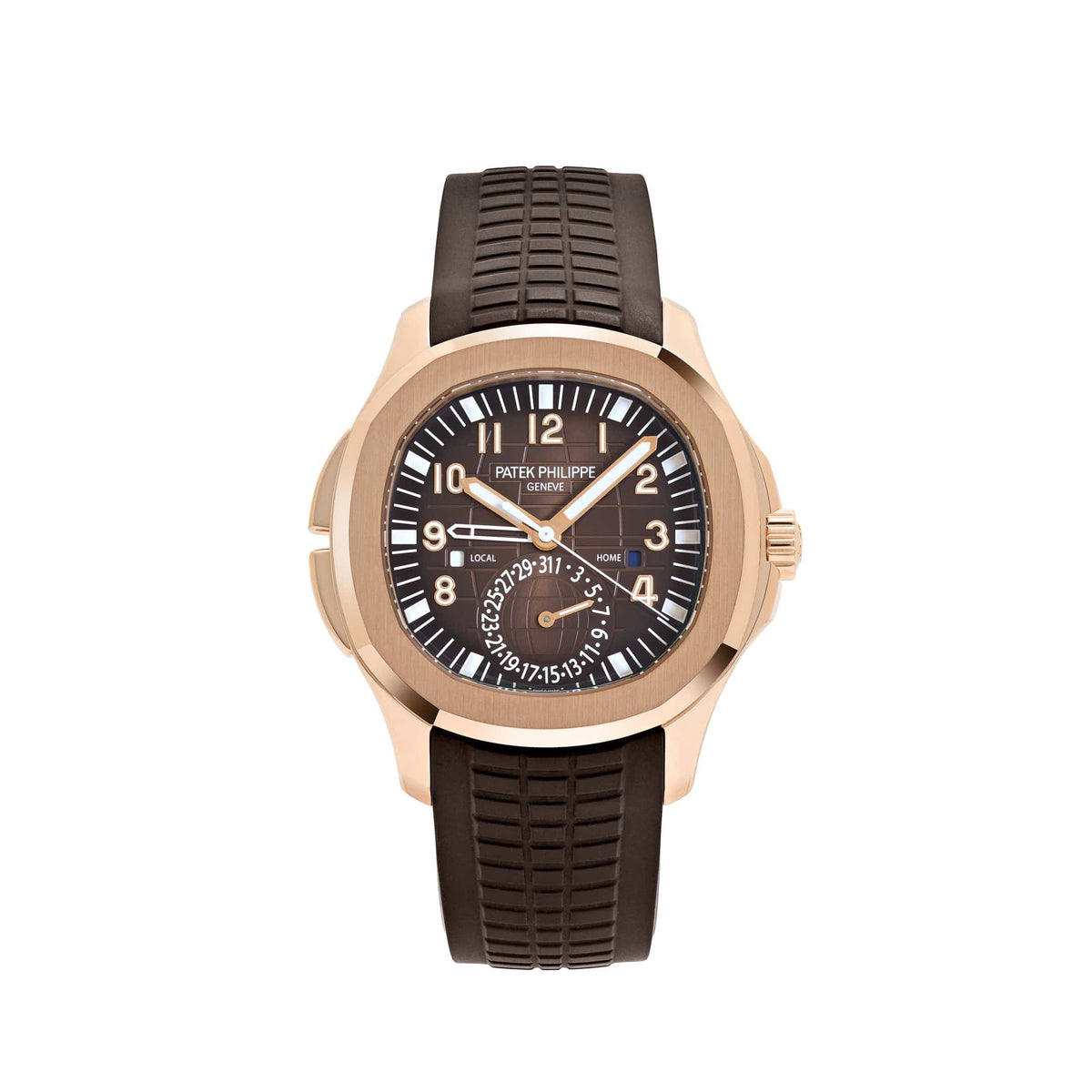 Patek Philippe Aquanaut 5164R-001 Travel Time Rose Gold Brown Dial (2020)