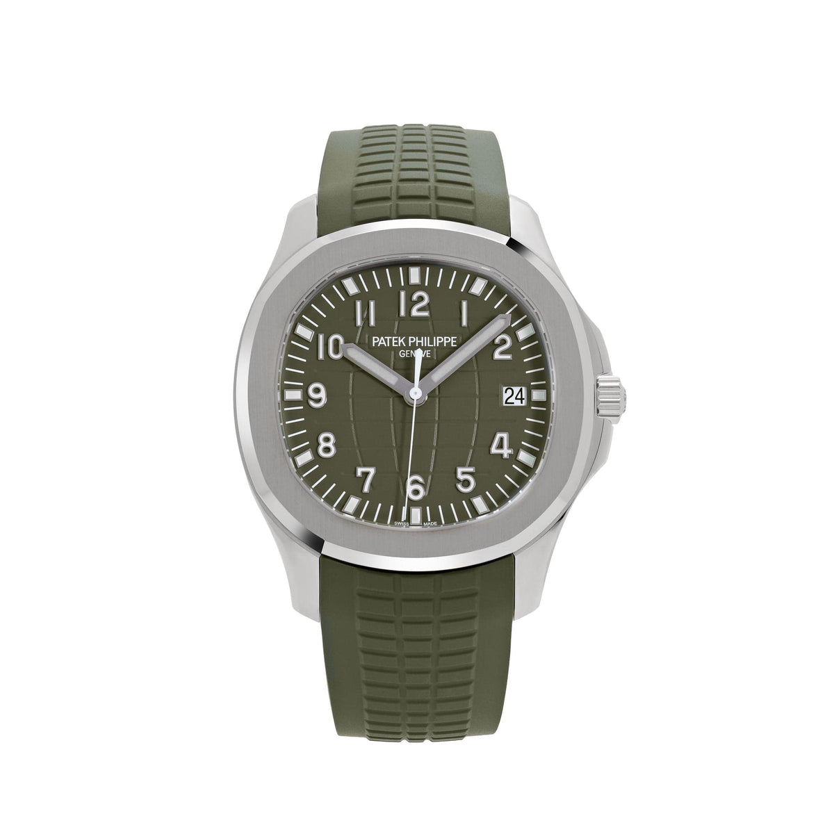 Patek Philippe Aquanaut 5168G-010 'Jumbo' White Gold Khaki Green (2019)