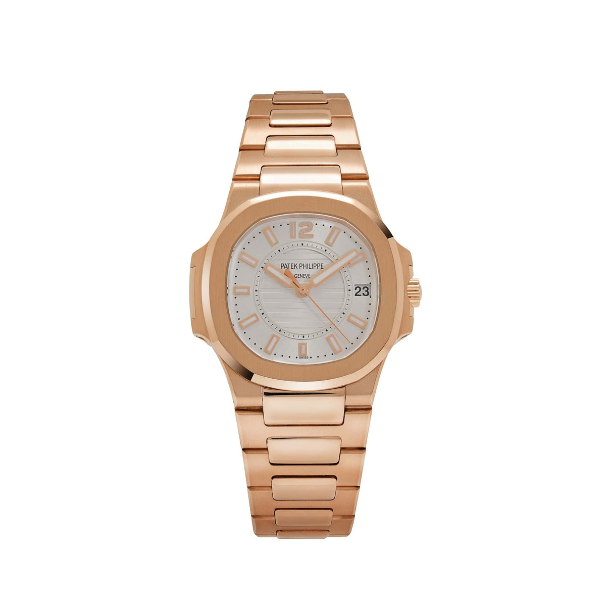 Patek Philippe Nautilus 7011/1R-001 'Ladies' Rose Gold Silver Dial (2010)