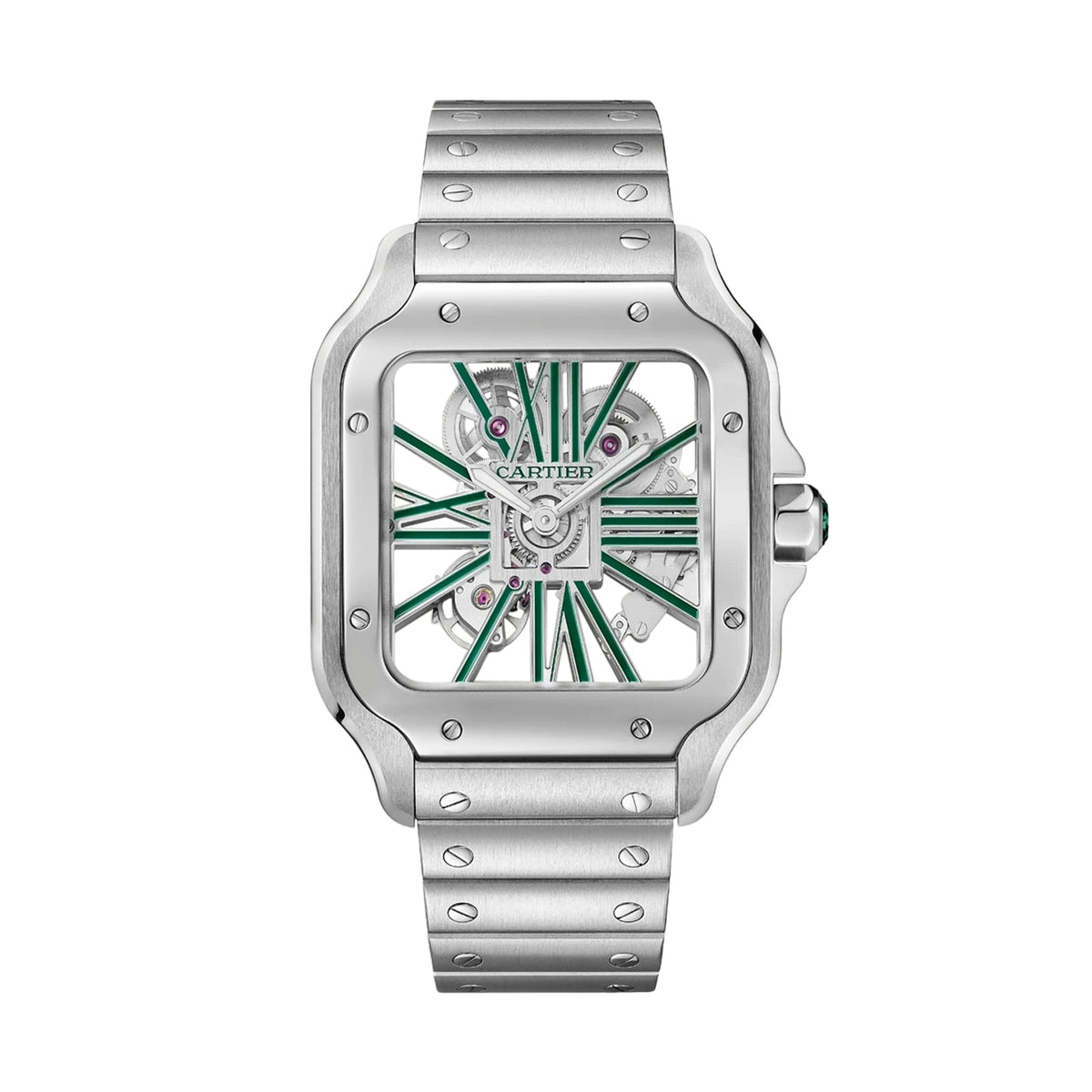 Santos de Cartier Skeleton | 40mm, Steel - image 1