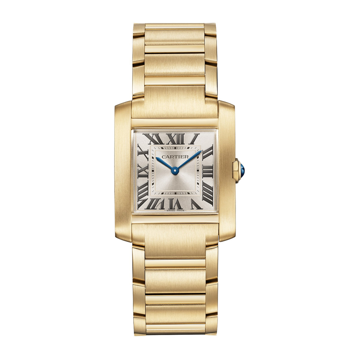 Tank Française Medium Model | 27mm, 18K Yellow Gold, Champagne Dial - image 1