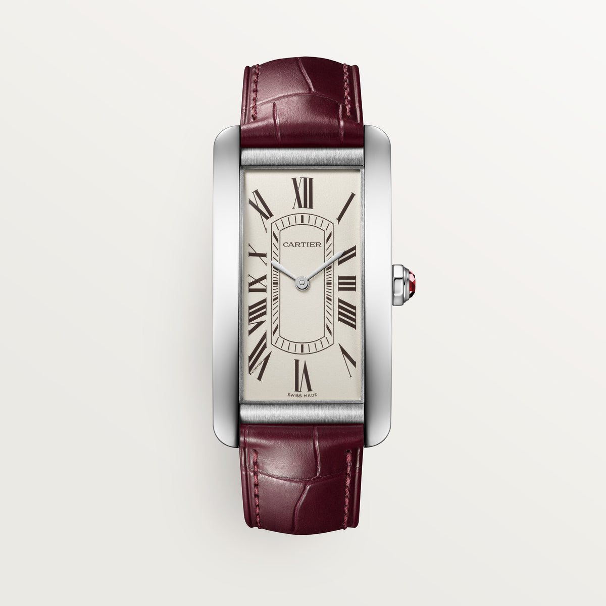 Tank Américaine Large Model | 24.5mm, Platinum, Leather, Cream Dial - image 1