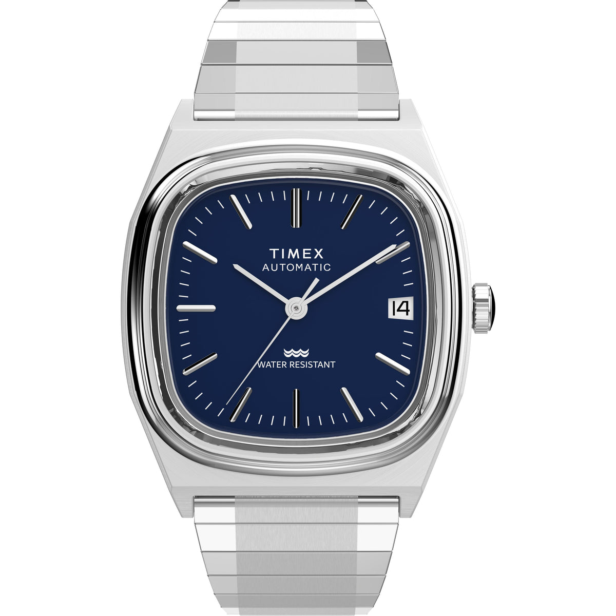 Automatic 1983 E Line | 34mm, Steel, Blue Dial - image 1