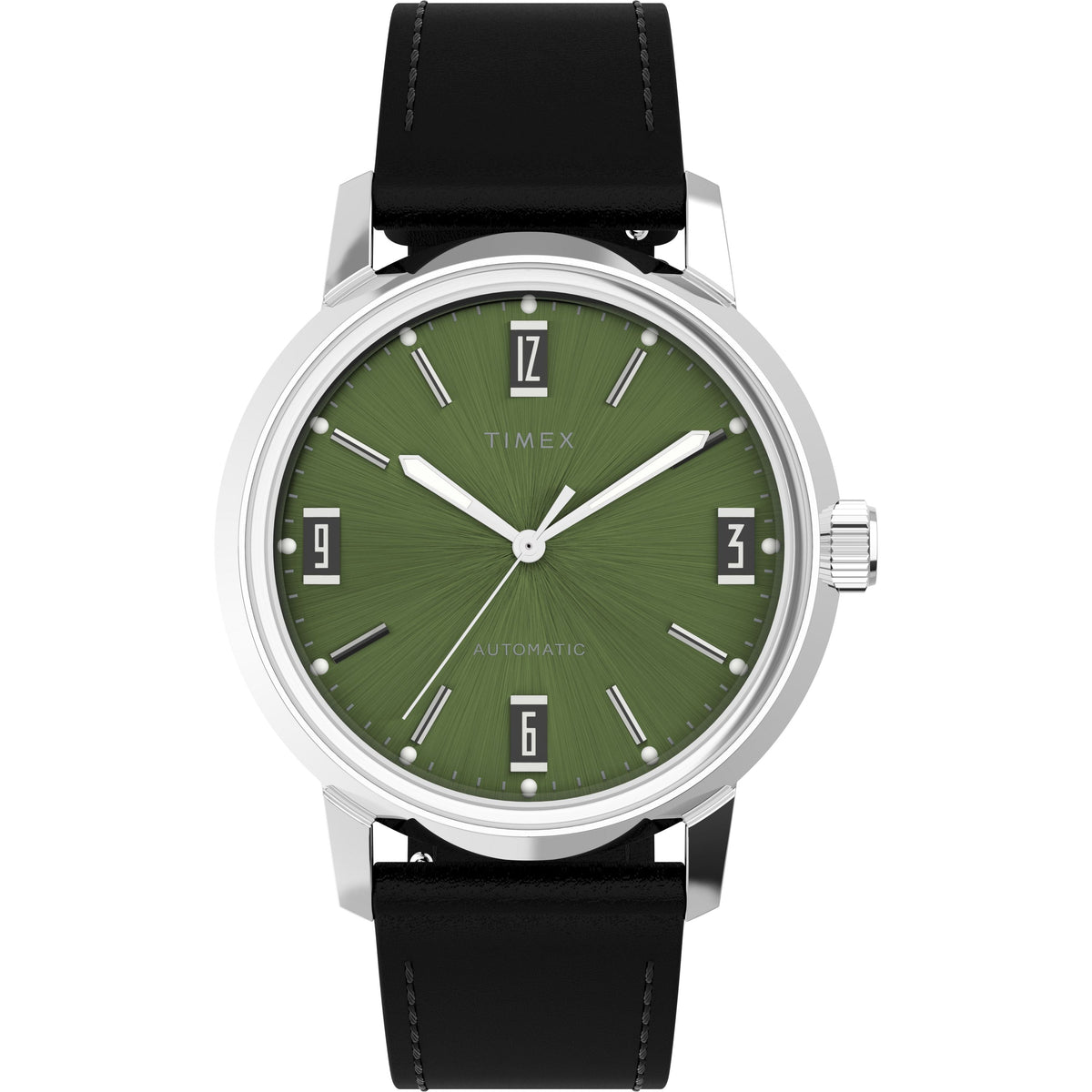 Marlin® Automatic | 40mm, Steel, Leather, Green Dial - image 1