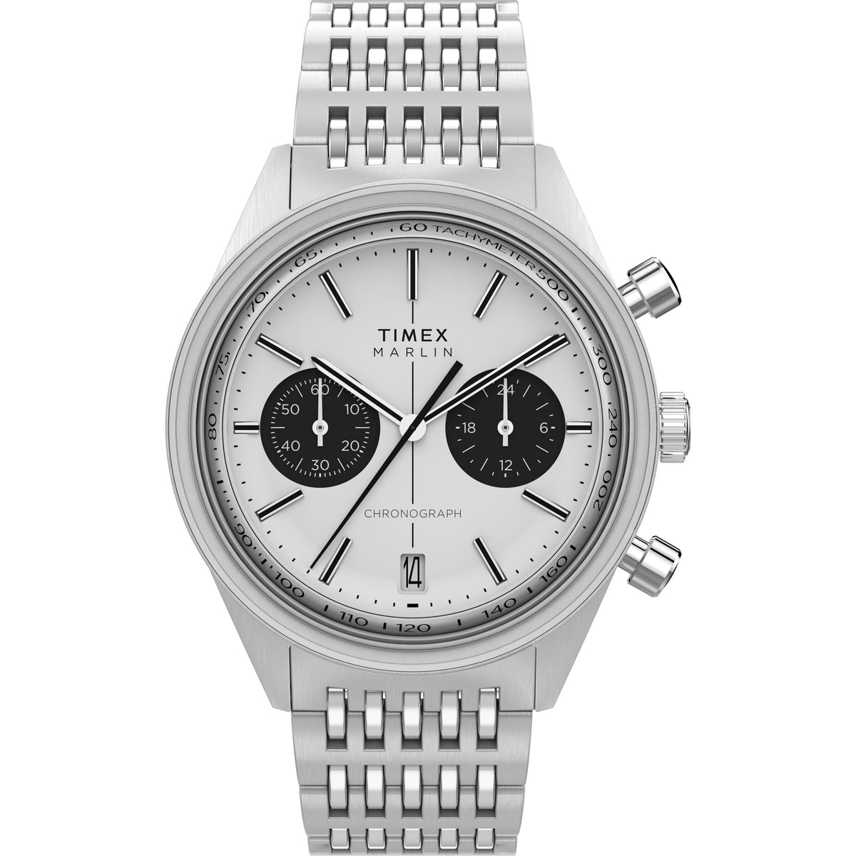 Marlin® Jet Quartz Chronograph | 40mm, Steel, Silver Dial - image 1
