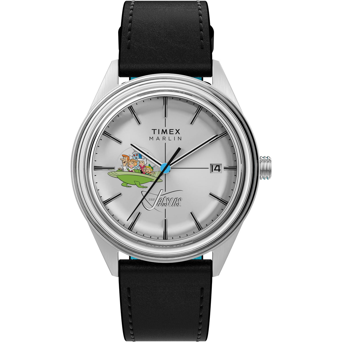 Marlin Jet Automatic x The Jetsons | 38mm, Steel, Leather, Silver Dial - image 1