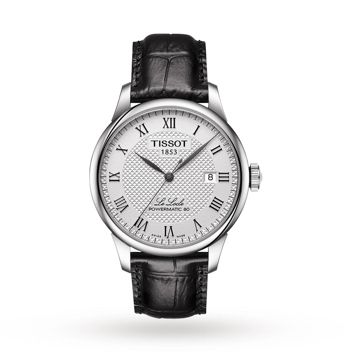 Le Locle Powermatic 80 | 39.5mm, Steel, Leather, Silver Dial - image 1