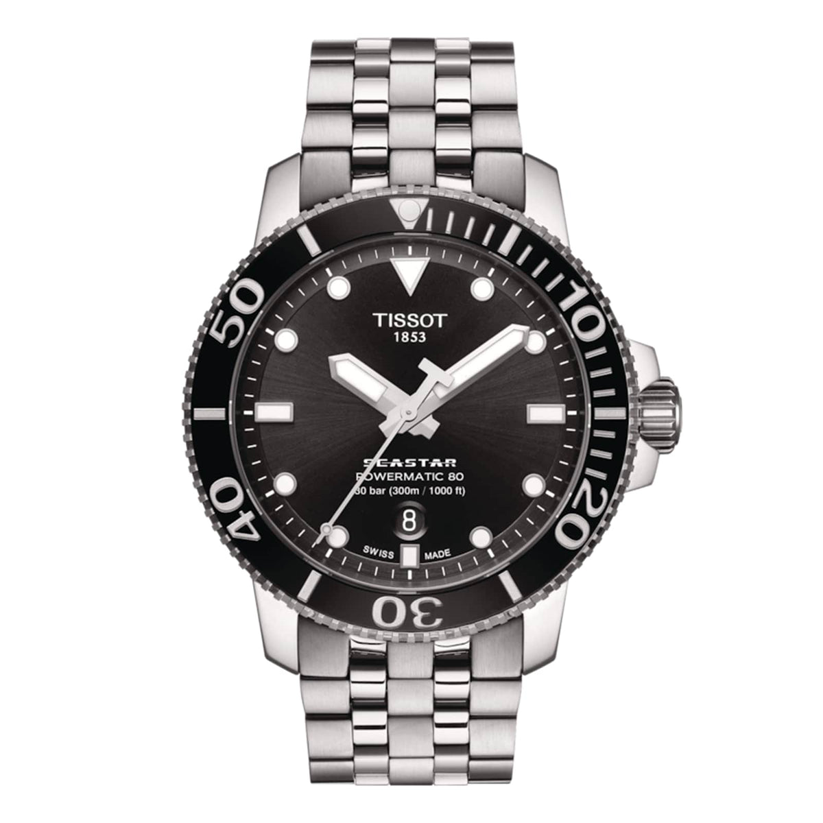 Seastar 1000 Powermatic 80 | 43mm, Steel, Black Dial - image 1