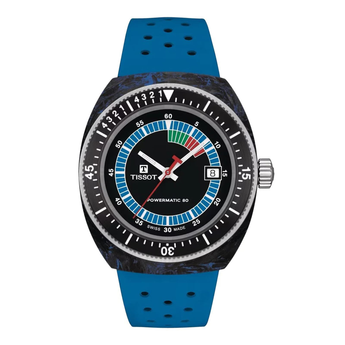 Sideral S Powermatic 80 | 41mm, Carbon Fibre, Rubber, Black Dial - image 1