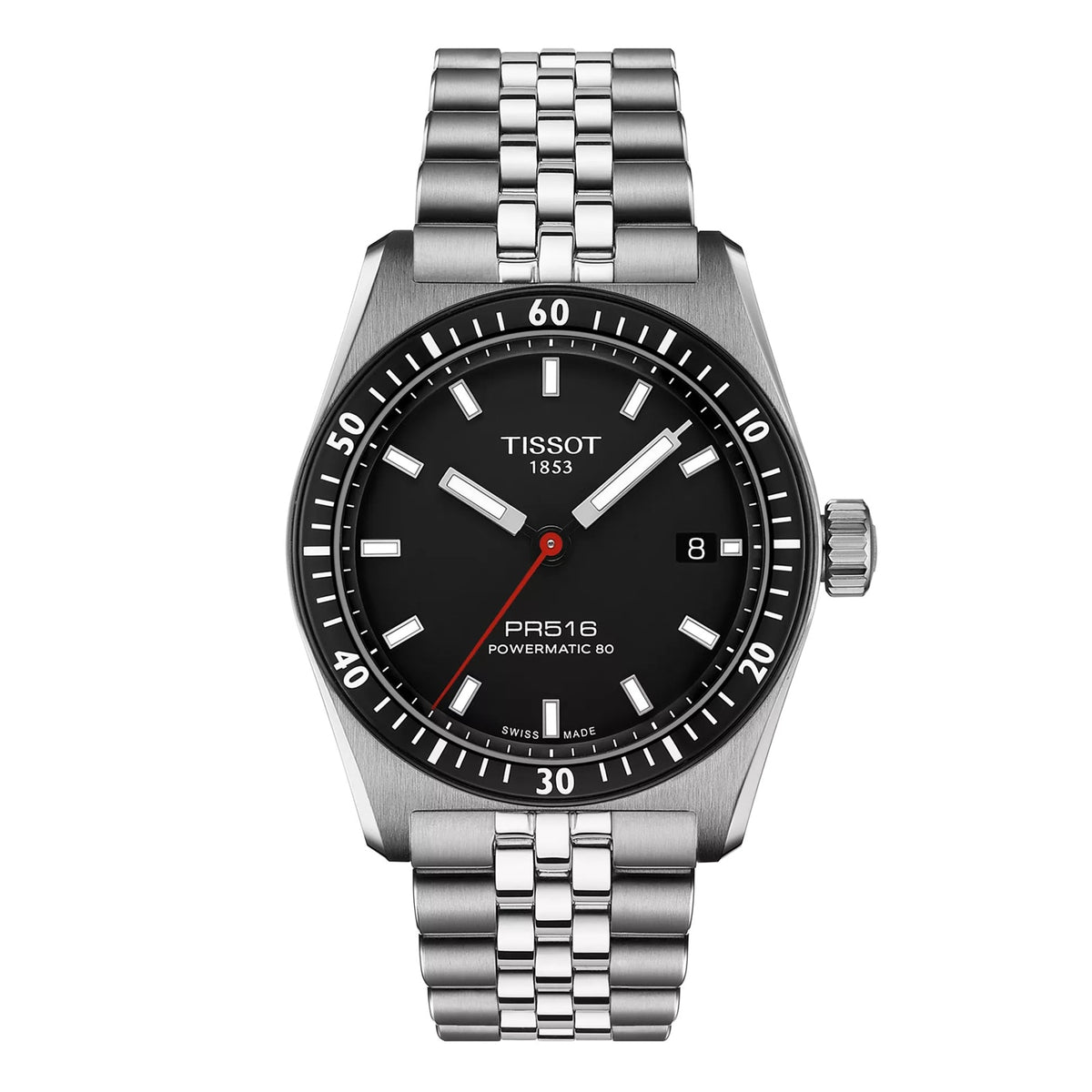 PR516 Powermatic 80 | 38mm, Steel, Black Dial - image 1