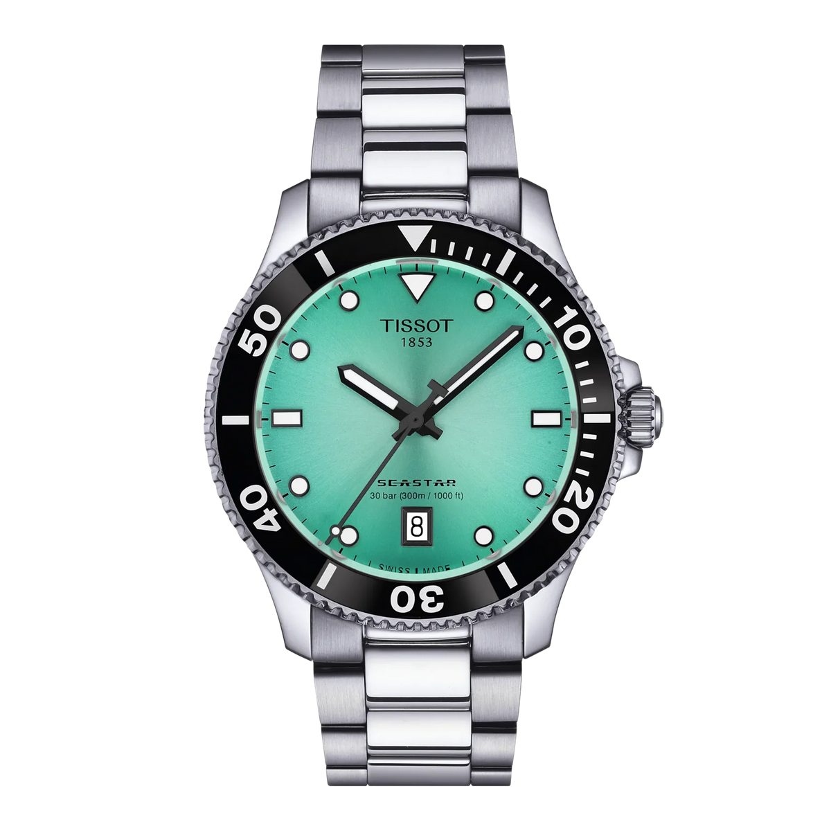 SeaStar 1000 | 40mm, Stainless Steel, Turquoise Dial - image 1