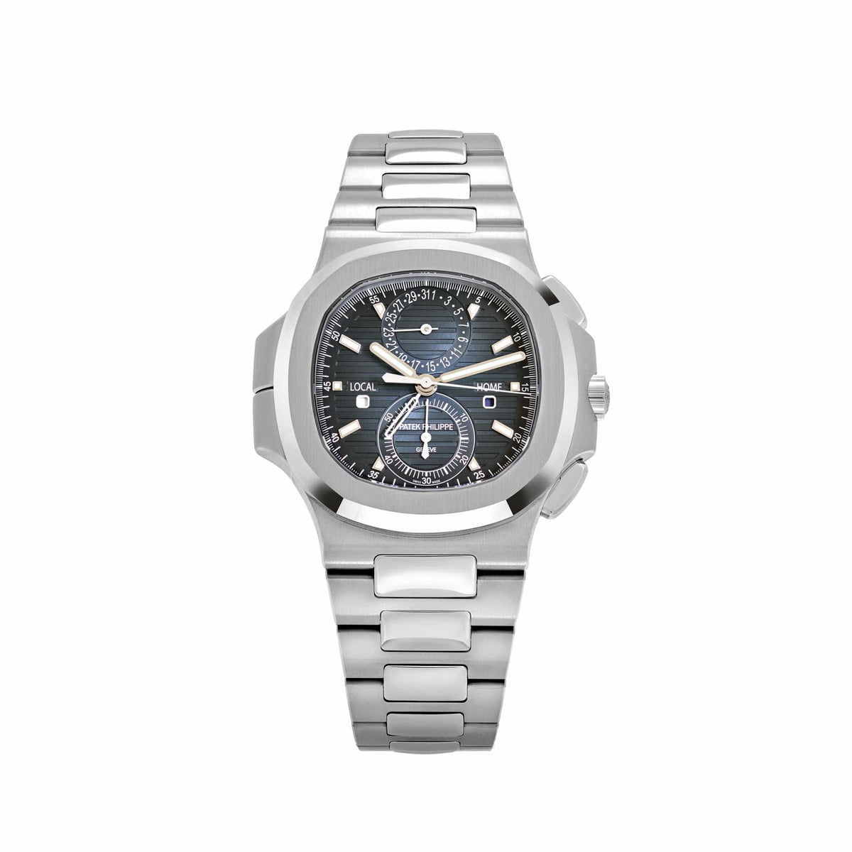 Patek Philippe Nautilus 5990/1A-011 'Travel Time' Flyback Chronograph Stainless Steel Blue Dial (2024)